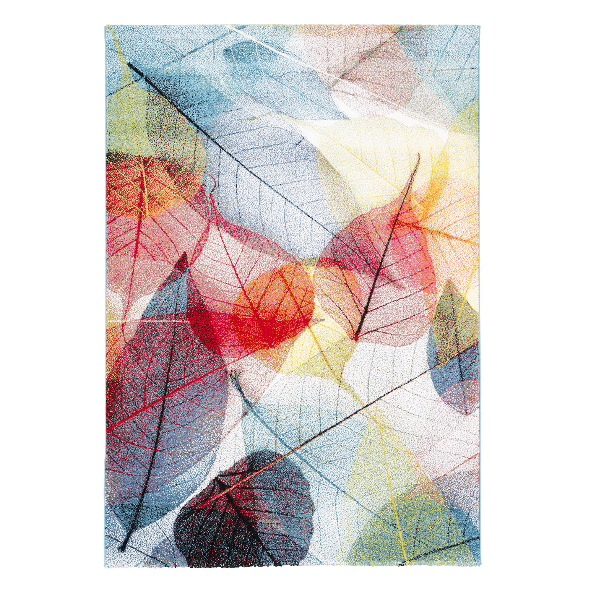 DESIGNER TEPPICH FARO TROPICAL BLÄTTER - Multicolor, Textil (160/230cm) - Pergamon