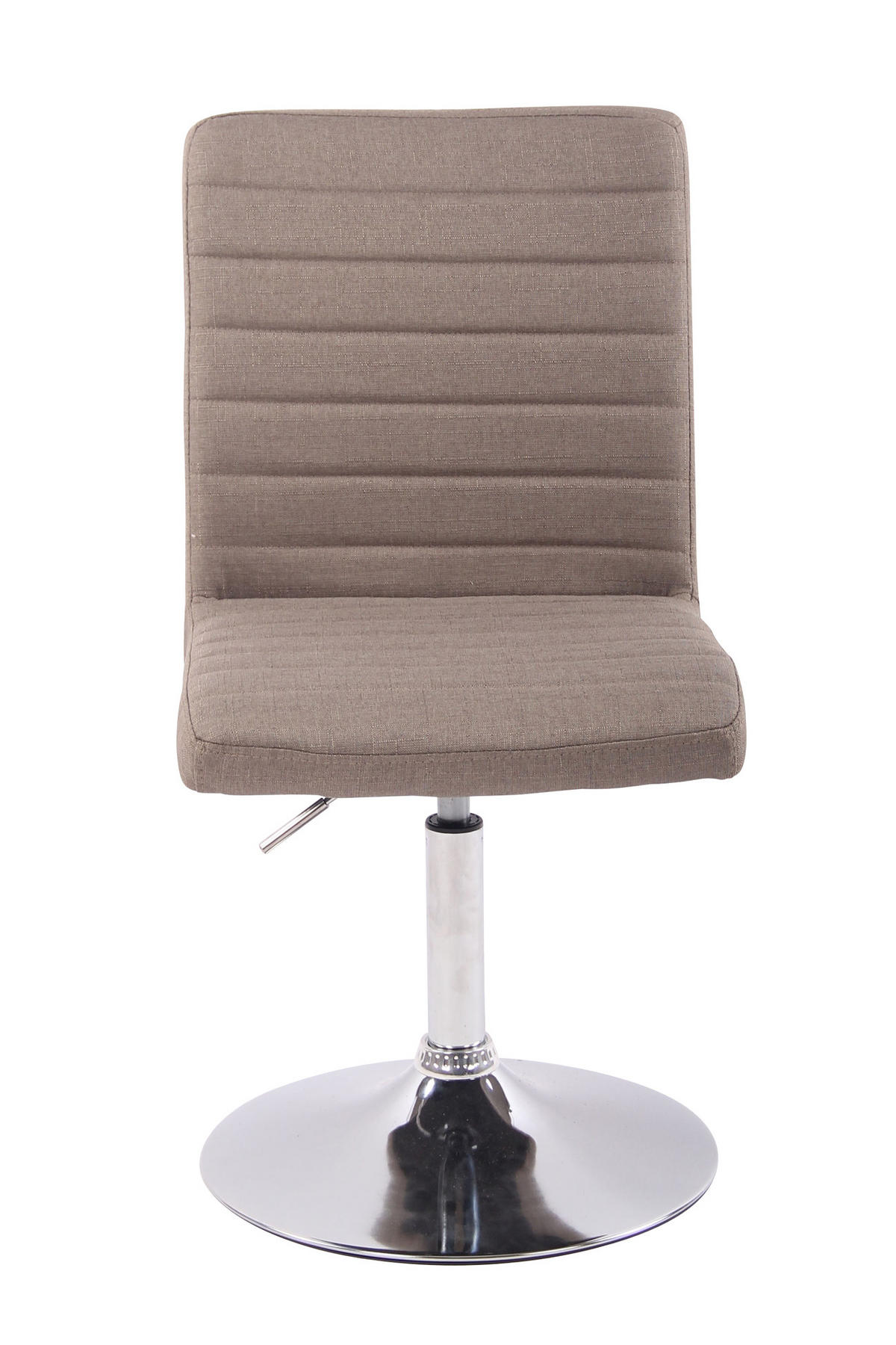 STUHL Stoff taupe - Taupe/Chromfarben, Textil/Metall (44/81/60cm) - CLP