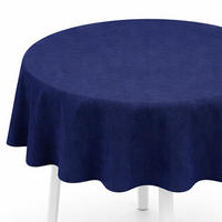 TISCHDECKE Garten Weichschaum Ø160cm - Navy - Dunkelblau, Kunststoff (160/160cm) - Bestlivings
