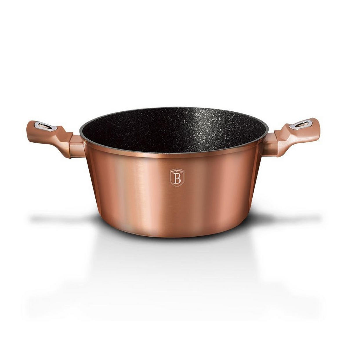 TOPF Orange 24/24/12 cm BH1515N - Orange, Metall (24cm) - Berlinger Haus