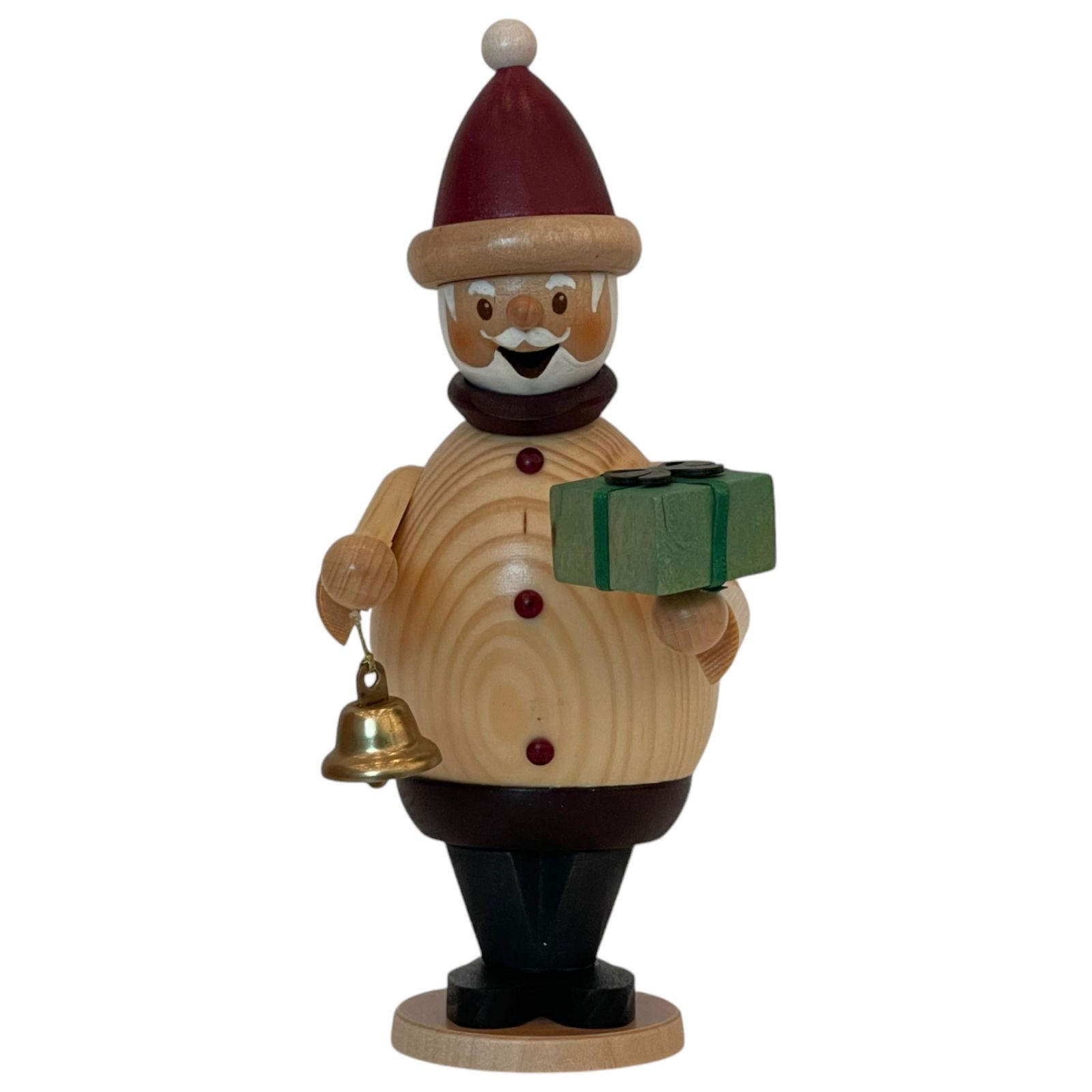 RAUCHMANN Max als Weihnachtsmann mit Mäxchen 16 cm - Multicolor, Holz (10/16/10cm)