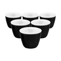 SNACK AND EGG Life Fashion Glamorous Black ø 6,8 cm 6er Set - Schwarz, Keramik (6.8/5.5/6.8cm) - Seltmann Weiden