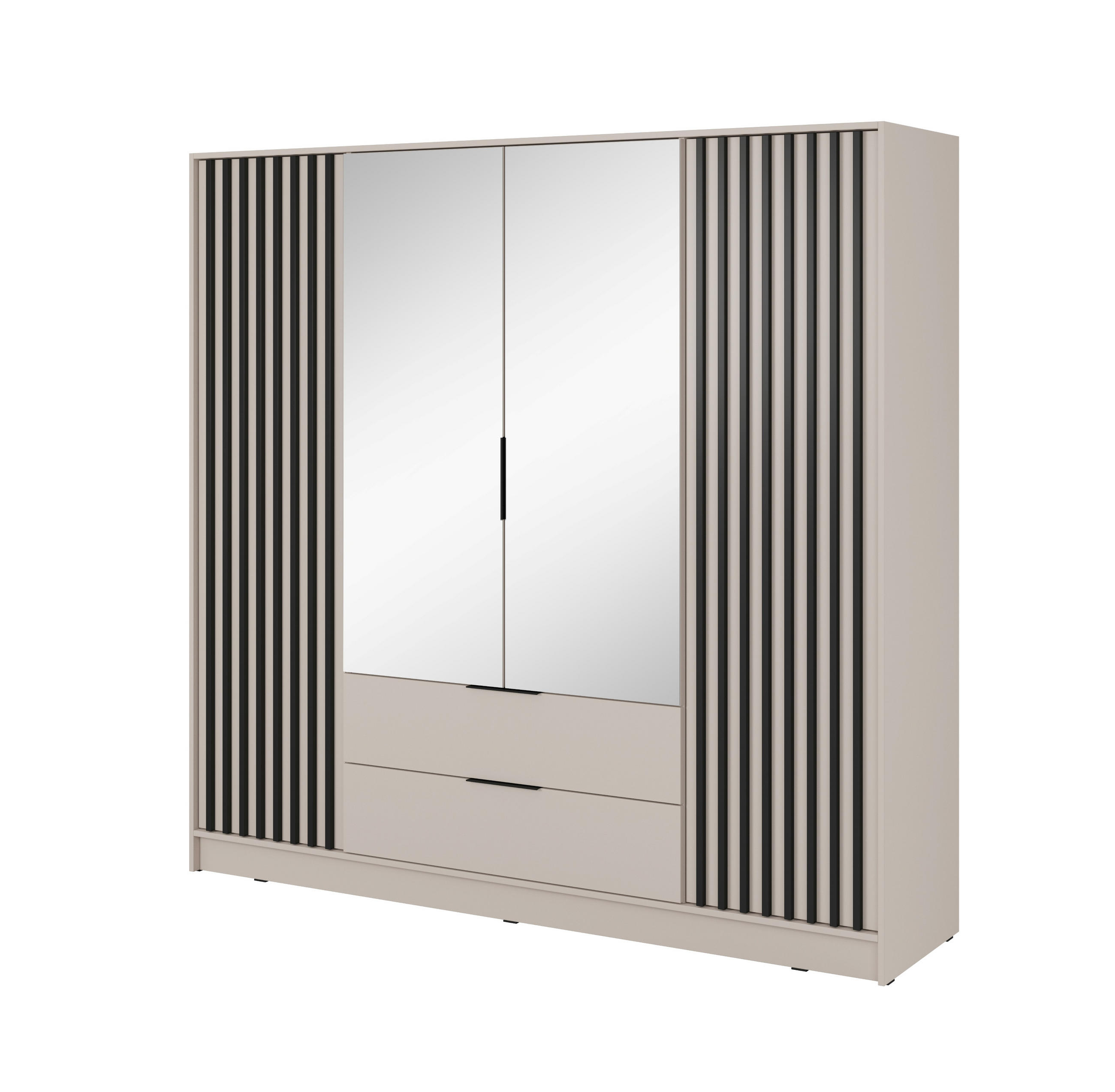 Masseno Drehtürenschrank Kaschmir 206x200x51 cm