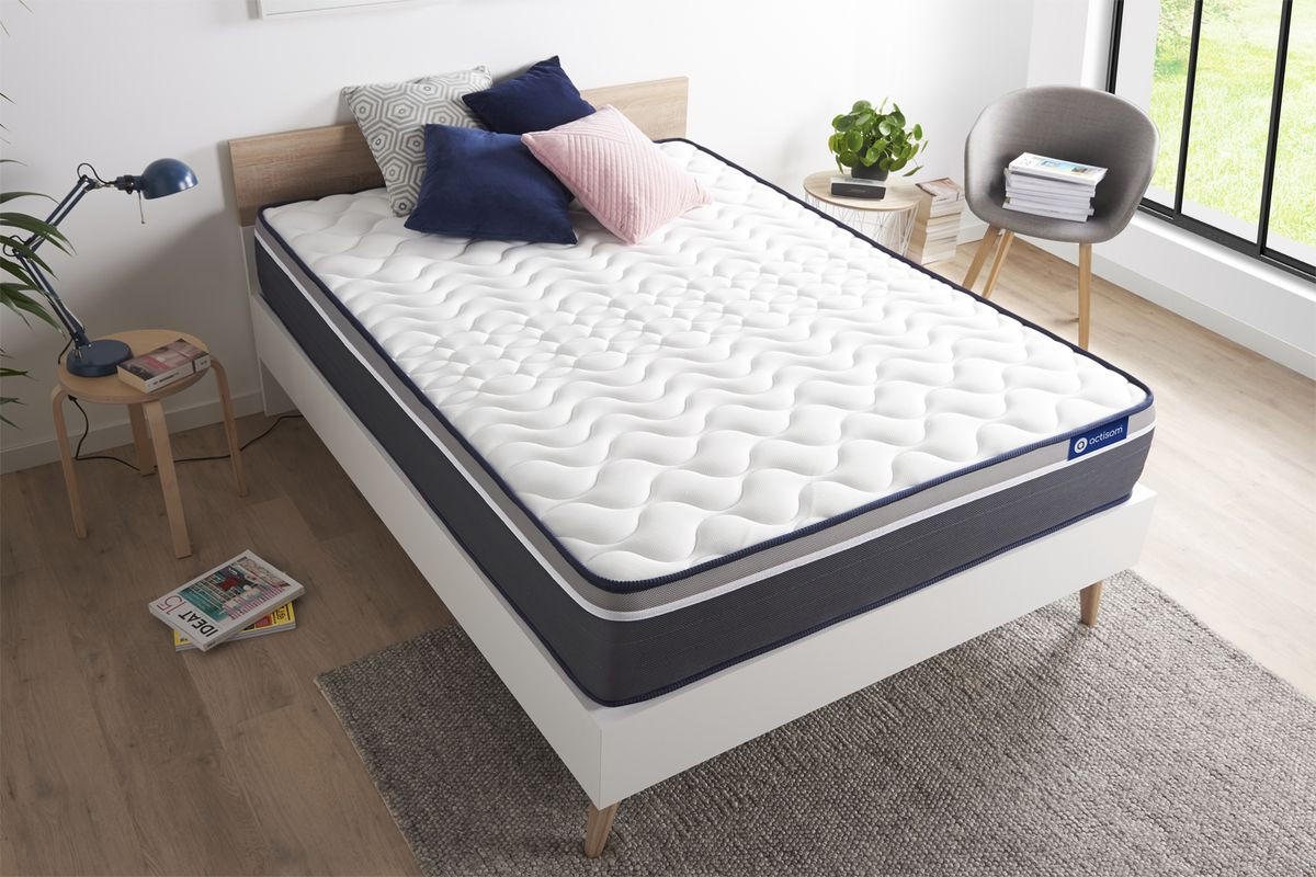 MATRATZE Actilatex plus Latex und Memory-Schaum 100 x 220 cm h4 - Weiß, Textil (100/220cm) - ACTISOM