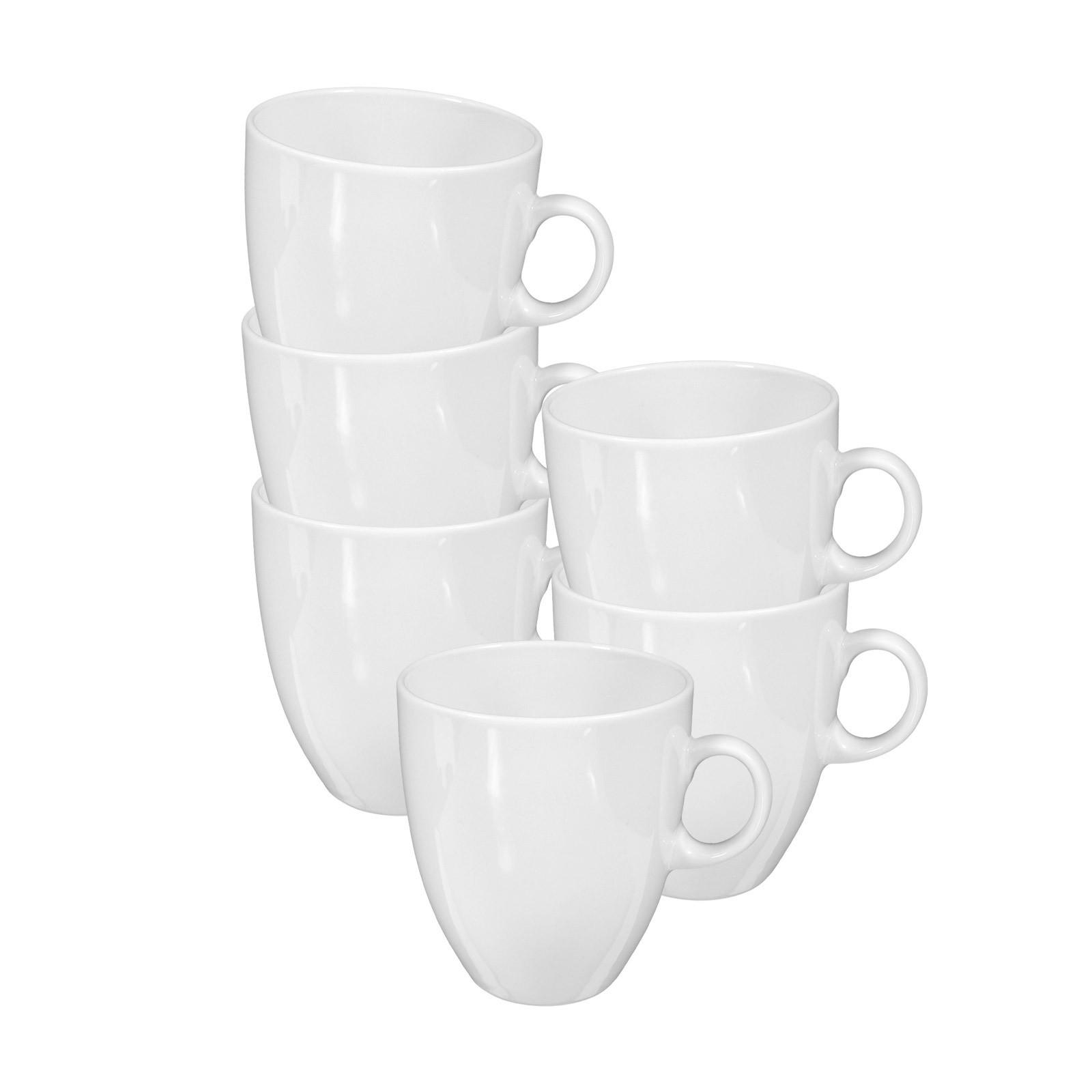BECHER VIP. weiß 400 ml 6er Set - Weiß, Keramik (0.4L) - Seltmann Weiden