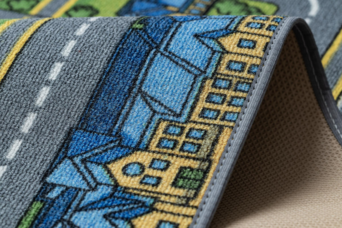 TEPPICH Rebel Roads 95/133 cm - Grau, Textil (95/133cm) - rugsX
