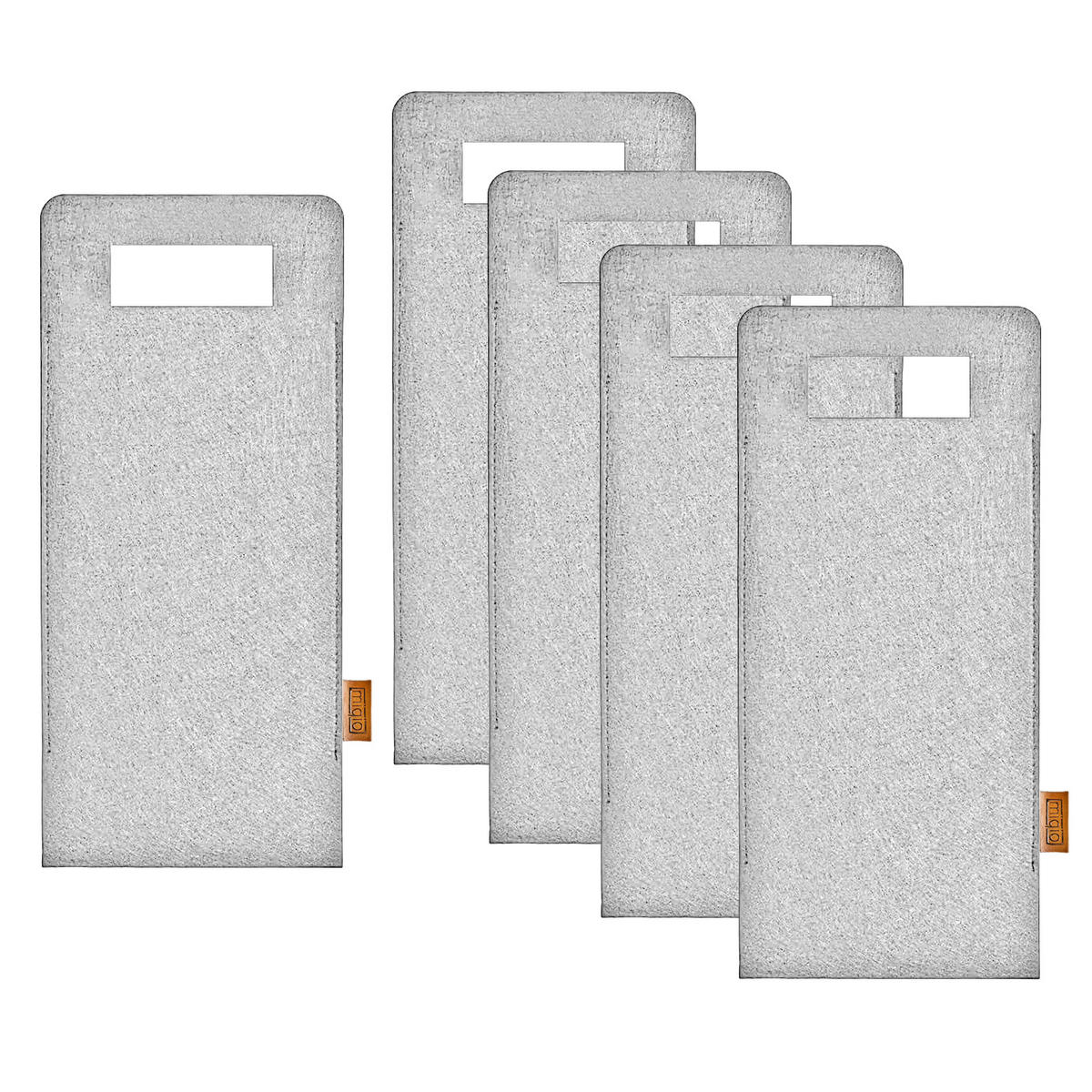 FLASCHENTASCHE aus Filz - Hellgrau, Textil (17/1/40cm) - Miqio Design