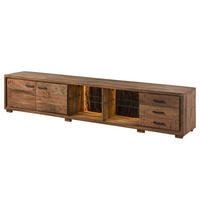 TV-BOARD Akazie 235x40x47 natur lackiert BARK #116 - Naturfarben, Holz (235/47/40cm) - Massivmoebel24