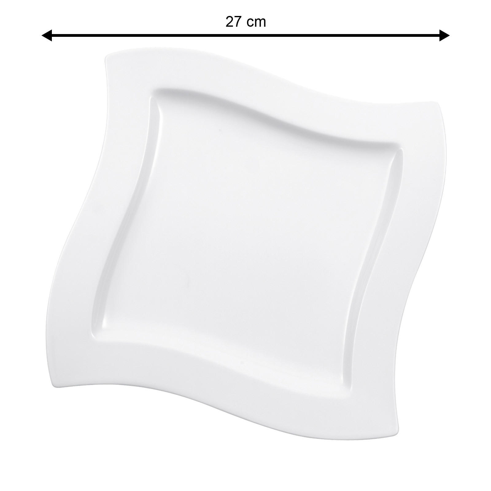 SPEISETELLER NewWave weiß ø 27 cm 4er Set - Weiß, Keramik (27cm) - Villeroy & Boch