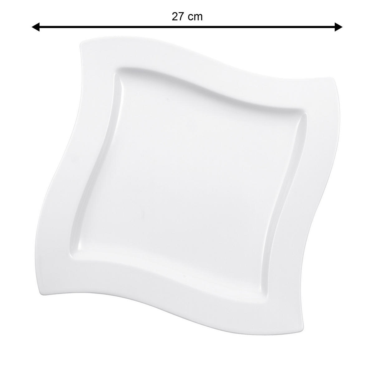TAFELSERVICE NewWave weiß 12er Set - Weiß, Keramik (1/1/1cm) - Villeroy & Boch