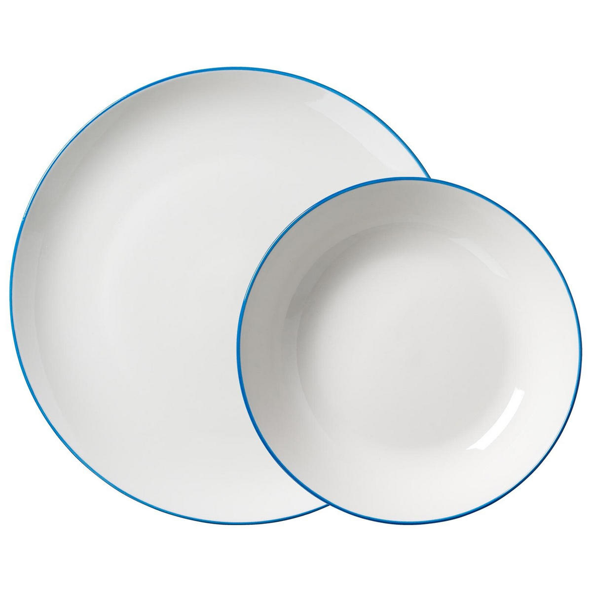 TAFELSERVICE Adela blau 12er Set - Blau, Keramik (1/1/1cm) - Ritzenhoff Breker
