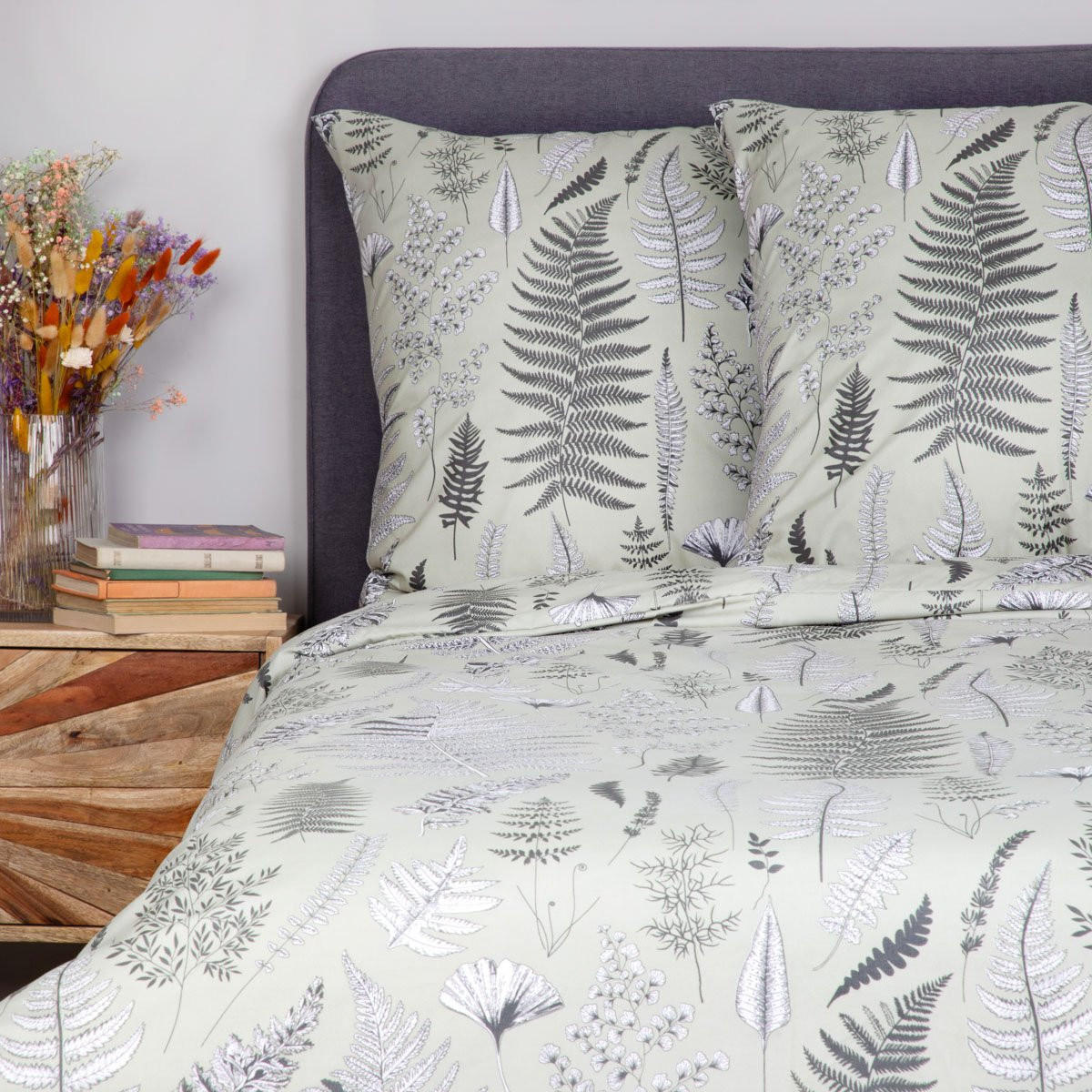 BETTWÄSCHE Milie Mikrofaser 160/200 cm - Grün, Textil (160/200cm) - Homla