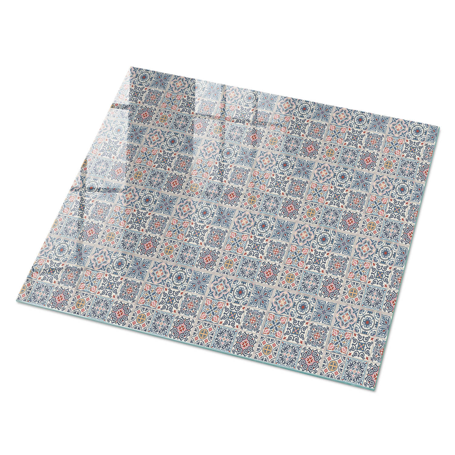 GLASPLATTE 80x60 cm – Mehrfarbiges Mosaik - Creme, Glas (0.4/80/60cm) - ArtPrintCave