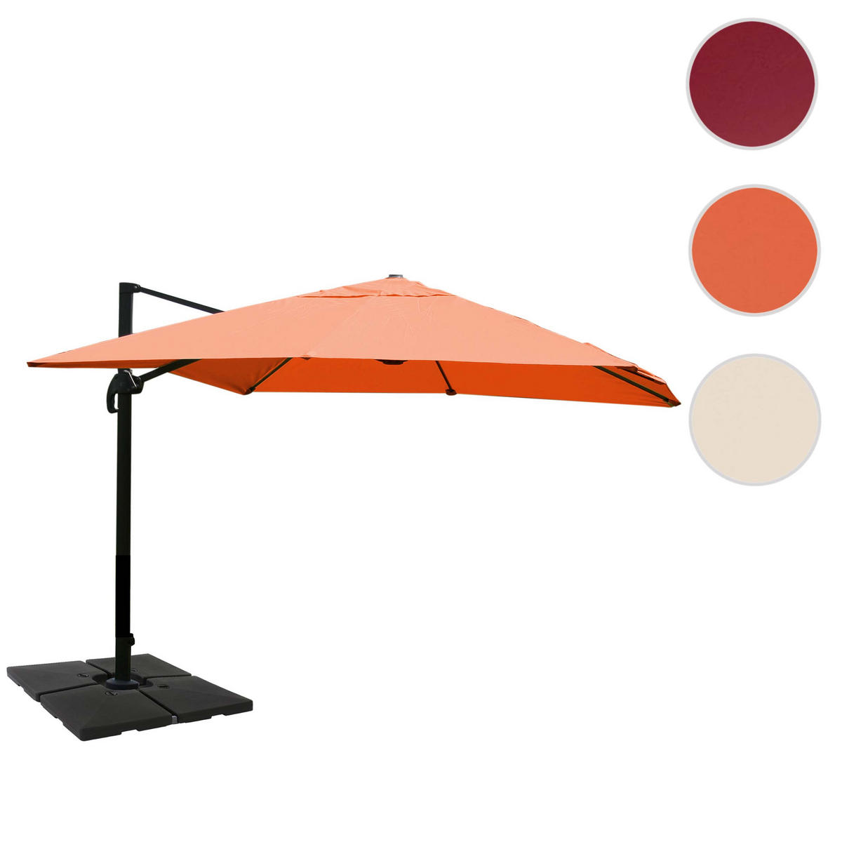 AMPELSCHIRM Orange 300/400 cm - Orange, Textil (400/300cm) - MCW