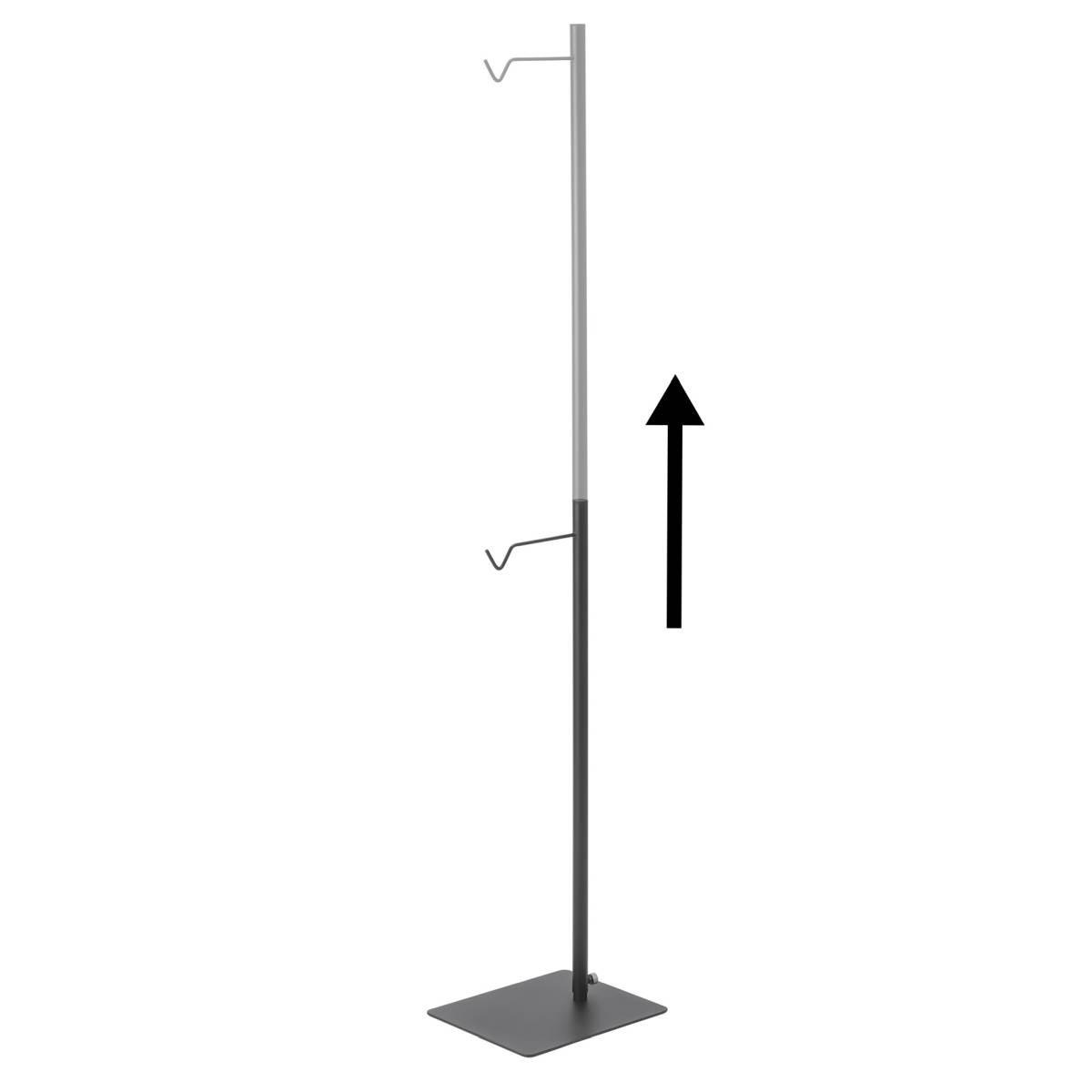 LATERNEN-STÄNDER Tower schwarz 80-152 cm auch für Lautspecher und Blumen - Schwarz, Metall (30/152/26cm) - Yamazaki
