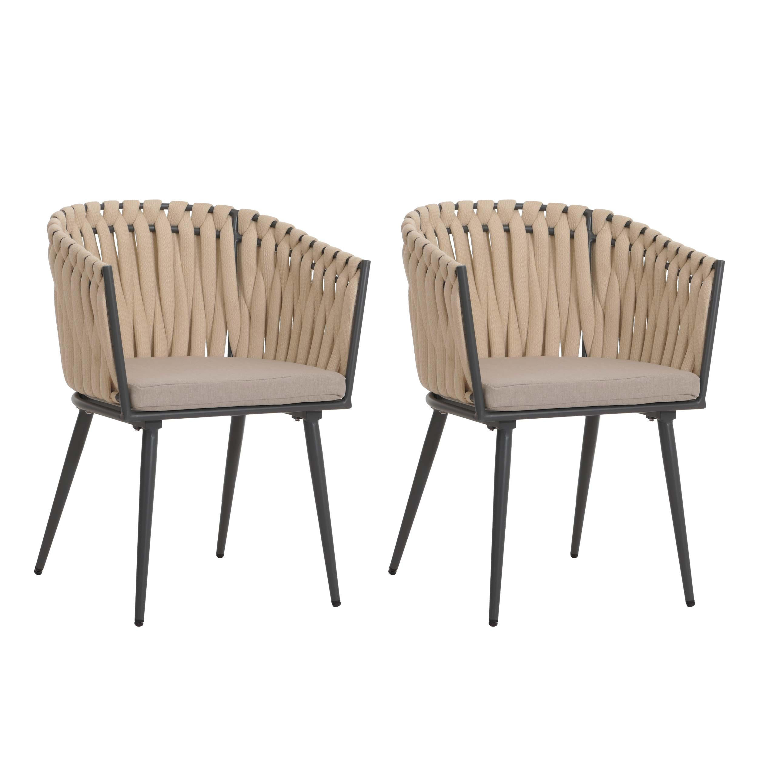MCW Gartenstuhl Creme 61x82x57 cm