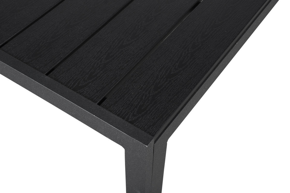 GARTENTISCH Schwarz - Schwarz, Holzwerkstoff (90/90/75cm) - ebuy24