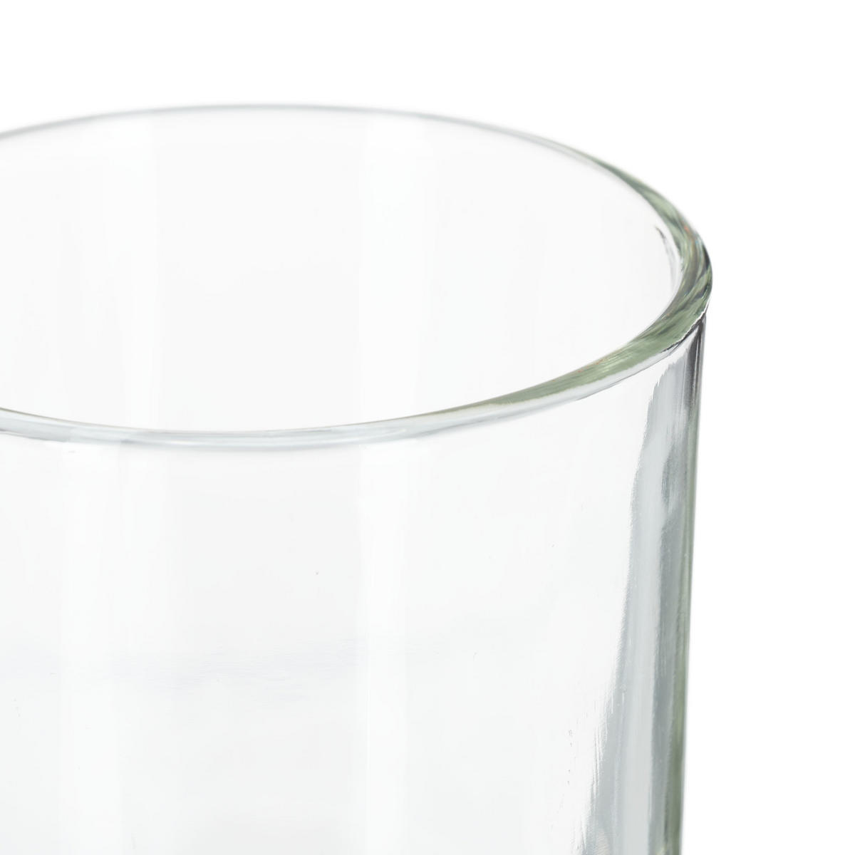 12xTEELICHTGLÄSER - Transparent, Glas (8.5cm) - Relaxdays