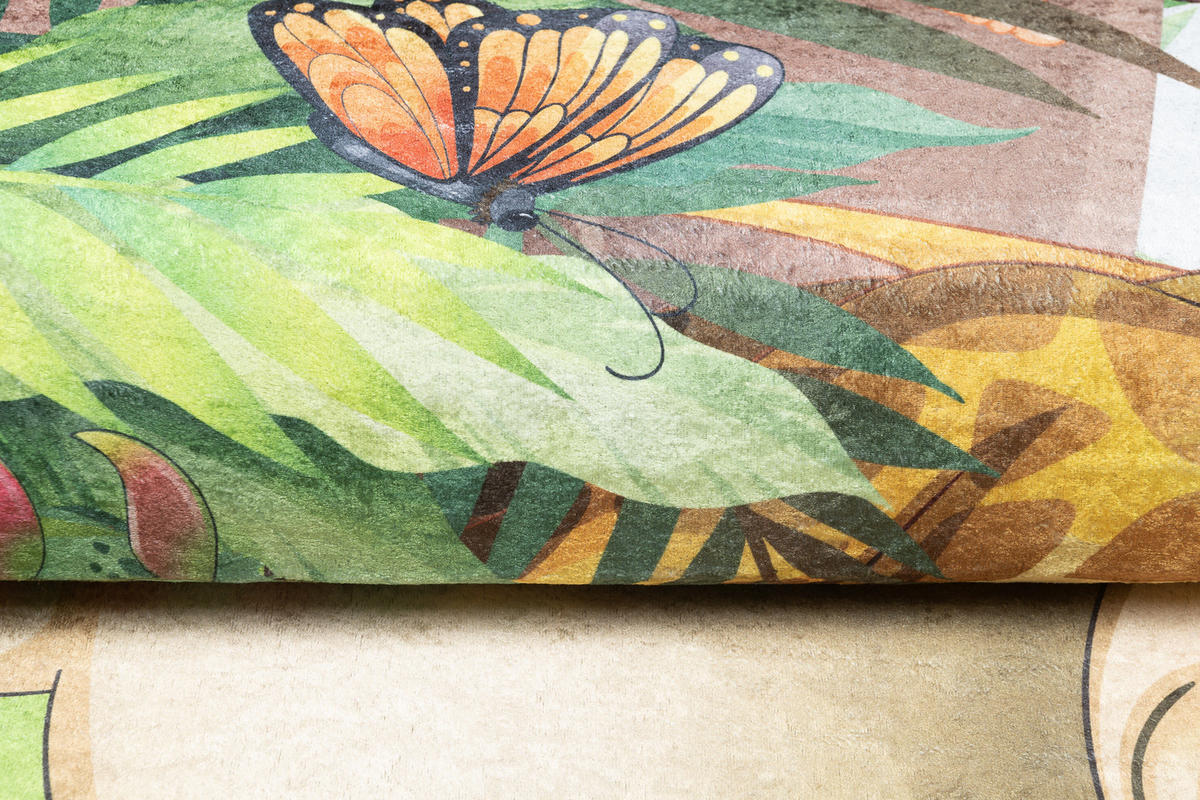 TEPPICH EMMA Hellblau 140/200 cm - Hellblau, Kunststoff (140/200cm) - Tapiso