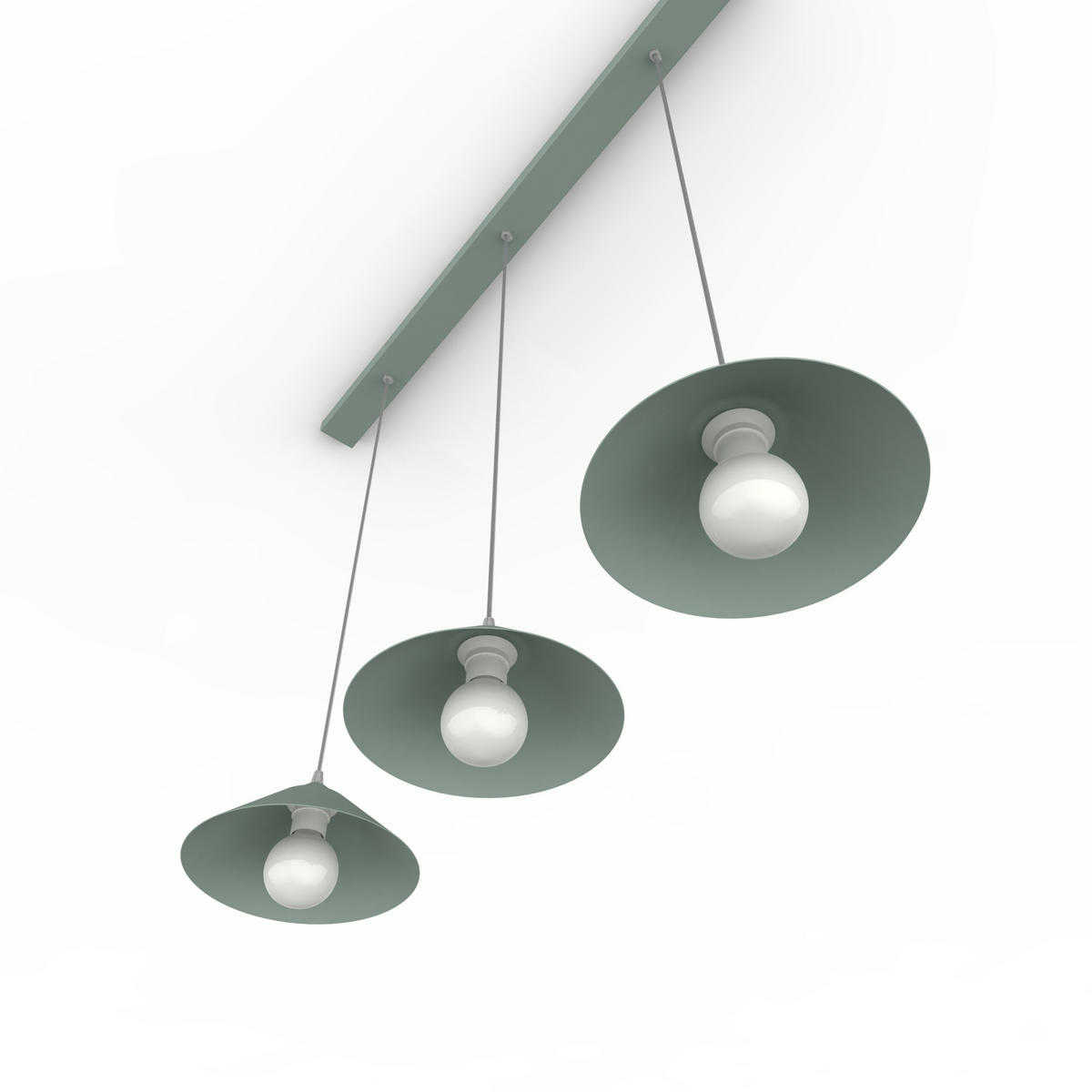 HÄNGELEUCHTE - Blau, Metall (25/100/120cm) - Lumicom