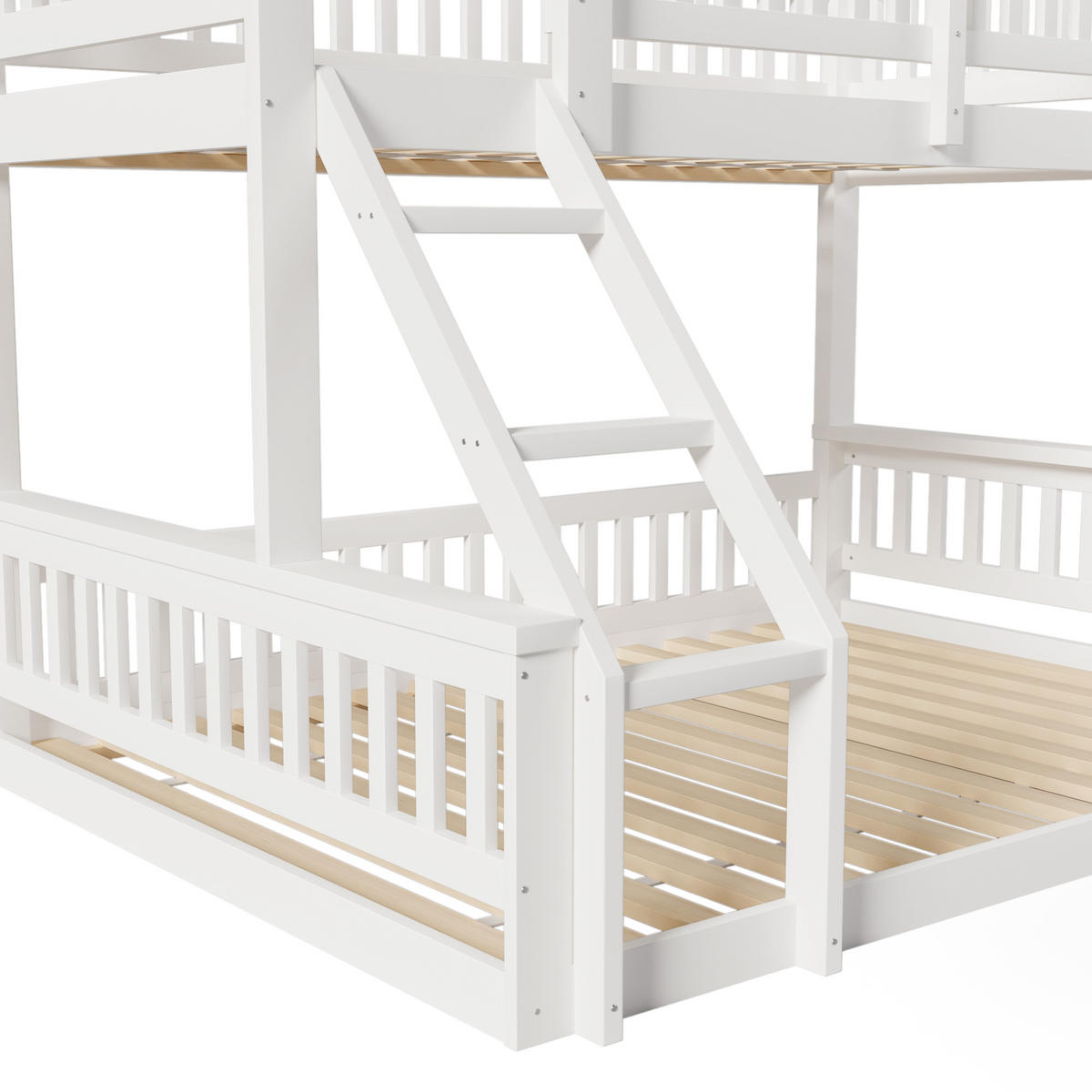 ETAGENBETT 90x200cm+140x200cm Weiß - Weiß, Holz (90/200cm) - ComfortXL