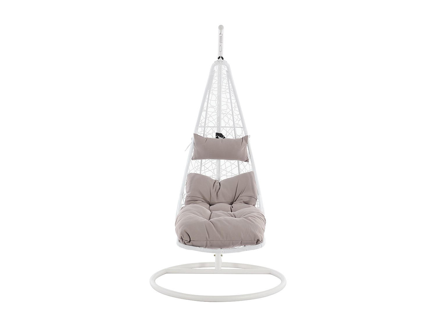 HÄNGESESSEL - 1 Person - Harz - Weiß - - Weiß, Kunststoff (105/197/105cm) - Vente-Unique