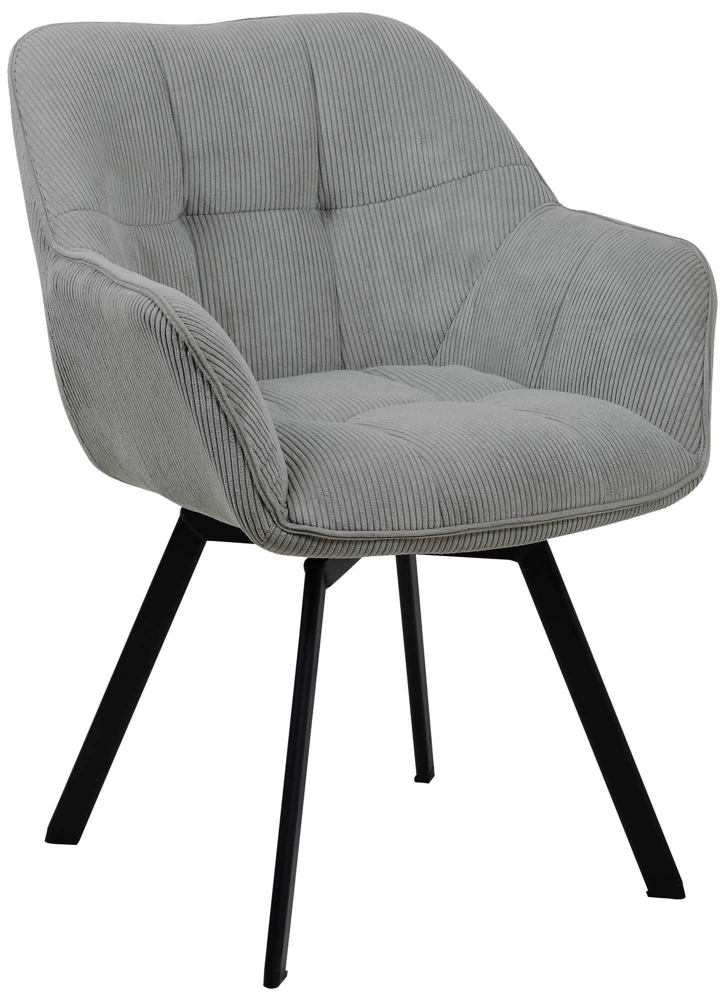 furnicato Esszimmerstuhl Grau 60x81x59 cm