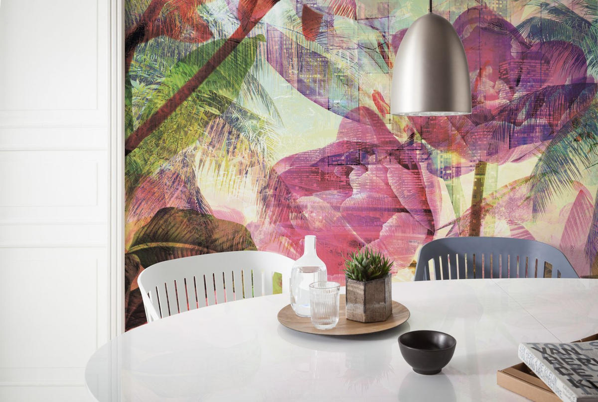 FOTOTAPETE Blumen 200 x 250 cm - Multicolor, Papier (200/250cm) - Sanders & Sanders