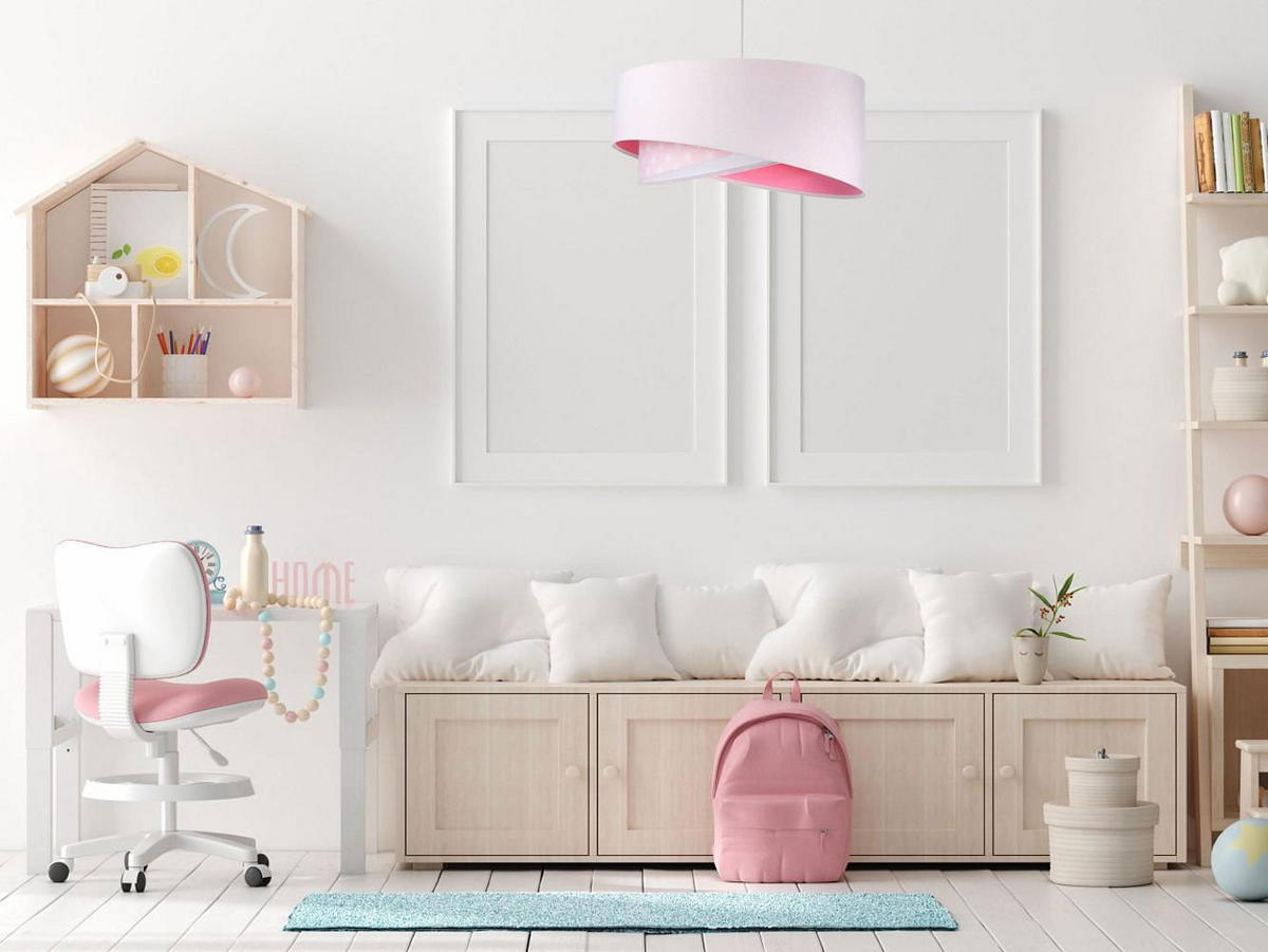 HÄNGELEUCHTE Rosa 50/23 cm - Pink, Kunststoff (50/1/23cm) - ONZENO