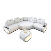 ECKSOFA Asti L Mini - Weiß, Leder (280/280cm) - Sofa Dreams