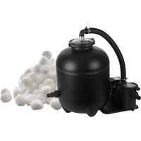 POOLFILTERSYSTEM für Filterballs System 400W - Schwarz, Kunststoff (46/57/64cm) - Swim & Fun 