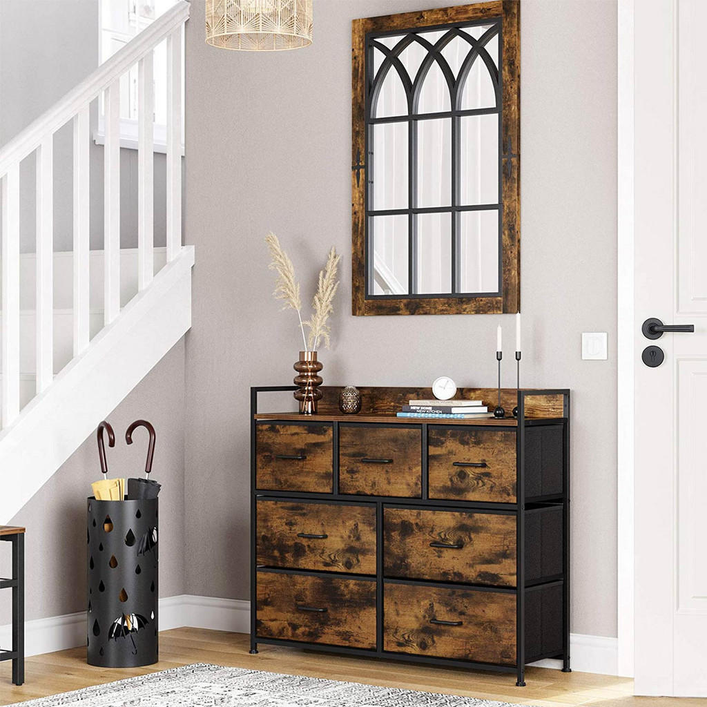 Thumbnail - Hansiro Kommode, Braun, Holzwerkstoff, 28.5x85x98 cm, Wohnzimmer, Kommoden & Sideboards, Kommoden
