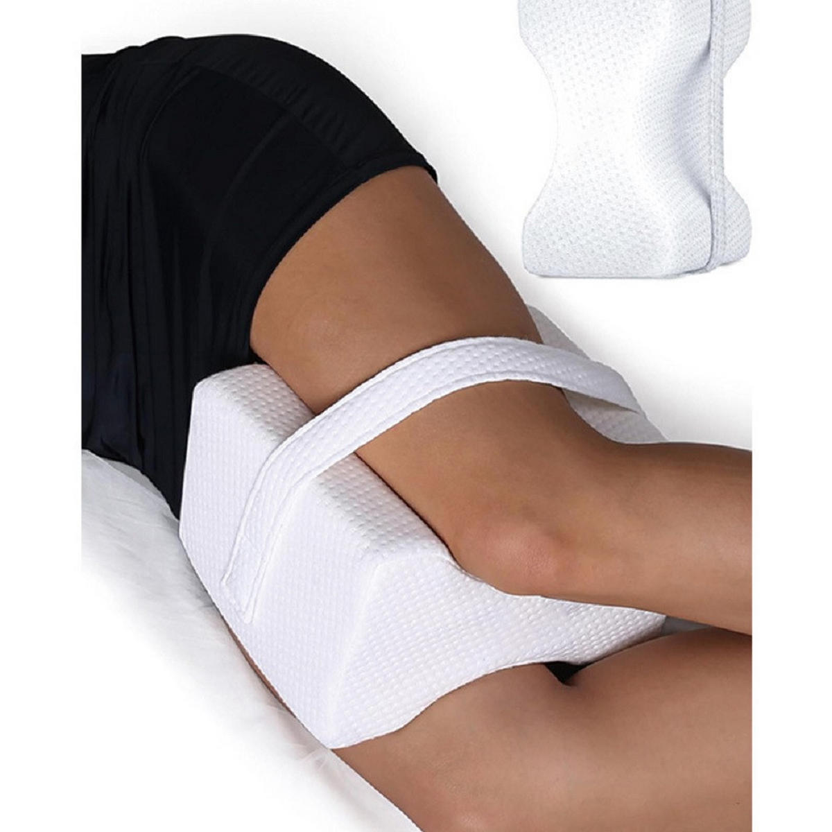 KNIEKISSEN - Weiß, Textil (20/26cm) - Vercart