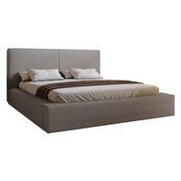 POLSTERBETT 180x200 Morin mit Bettkasten, Boucle, Hellgrau - Hellgrau, Holz/Textil (180/200cm) - Emporius