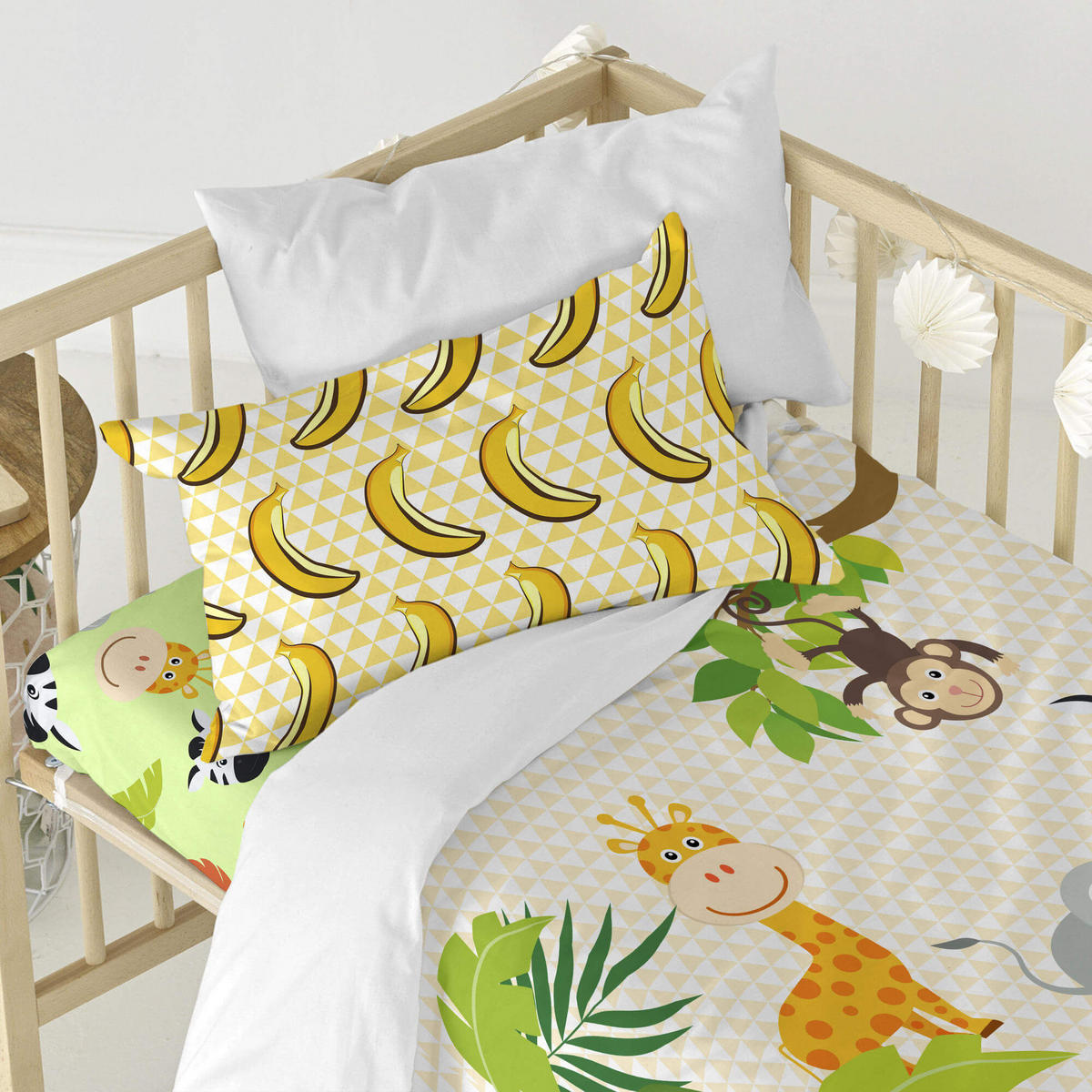 BETTBEZUG 2er-Set teiliges wild 100x120 cm (kinderbett) mehrfarbig - Multicolor, Textil (100/120cm) - Happy Friday