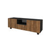 LOWBOARD KITO-S 140x50x41 cm - Schwarz / Katania - Eiche Wotan/Schwarz, Holzwerkstoff (140/50/41cm) - ALTDECOR
