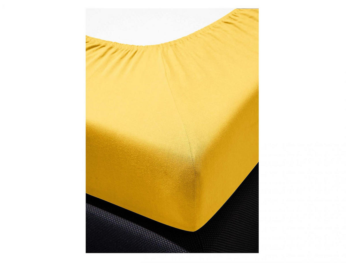 SPANNBETTTUCH NEPTUN 0005 - Gelb, Textil (150/200cm) - Irisette