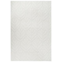 KOBEREC Z UMĚLÉ KOŽEŠINY Krémově bílý 160/230 cm Mitchell - bílá/krémová, plast (160/230cm) - Beliani