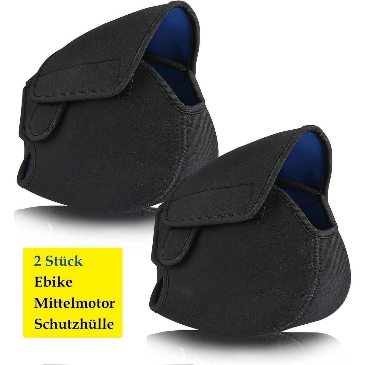 EBIKE Motorabdeckung 2-teiliges Set Neopren Transportschutz - Schwarz, Kunststoff (24/3/34cm)