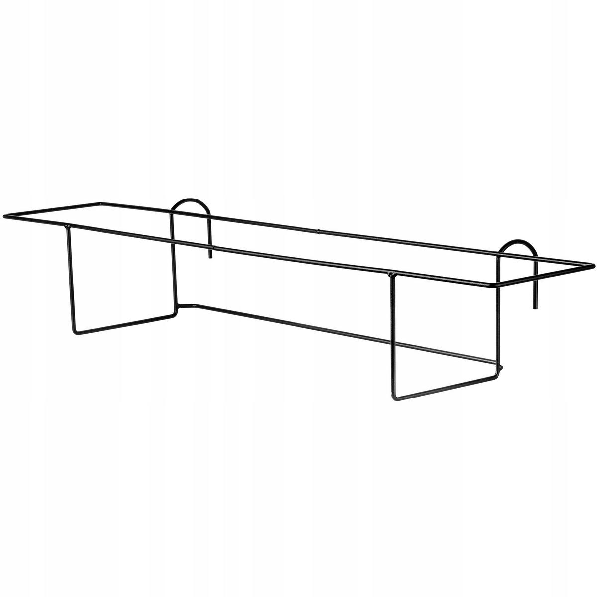 AUFHÄNGER für Balkonkasten 79 x 14 cm - Schwarz, Metall (14/79cm) - KADAX