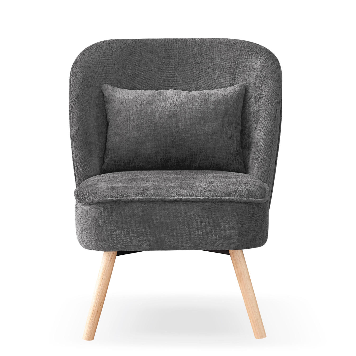 SESSEL YOYO Anthrazit - Anthrazit, Eichenholz/Textil (63/80/70cm) - B&D Home