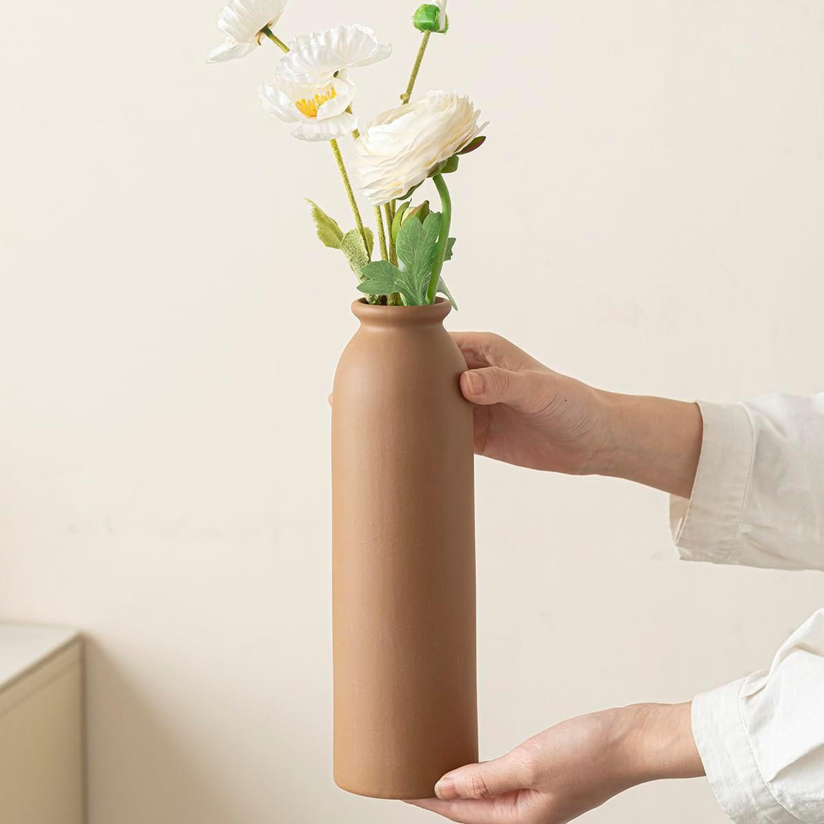 VASE Keramik - Weiß, Keramik (26.6cm) - LIBRATON