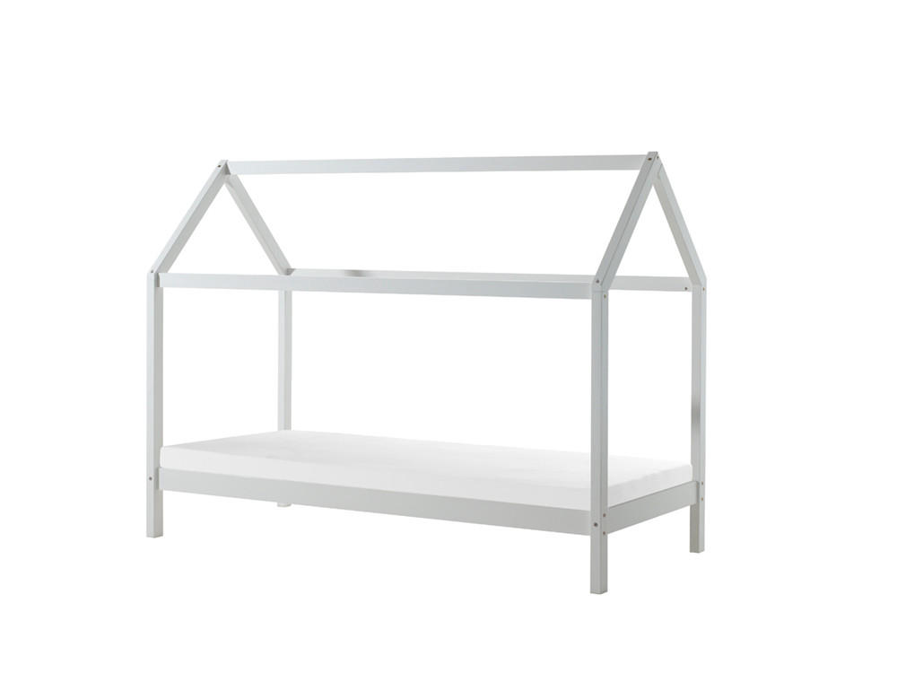 HAUSBETT DALLAS Weiß 99x208x160 cm - Weiß, Holz - FURNLUX