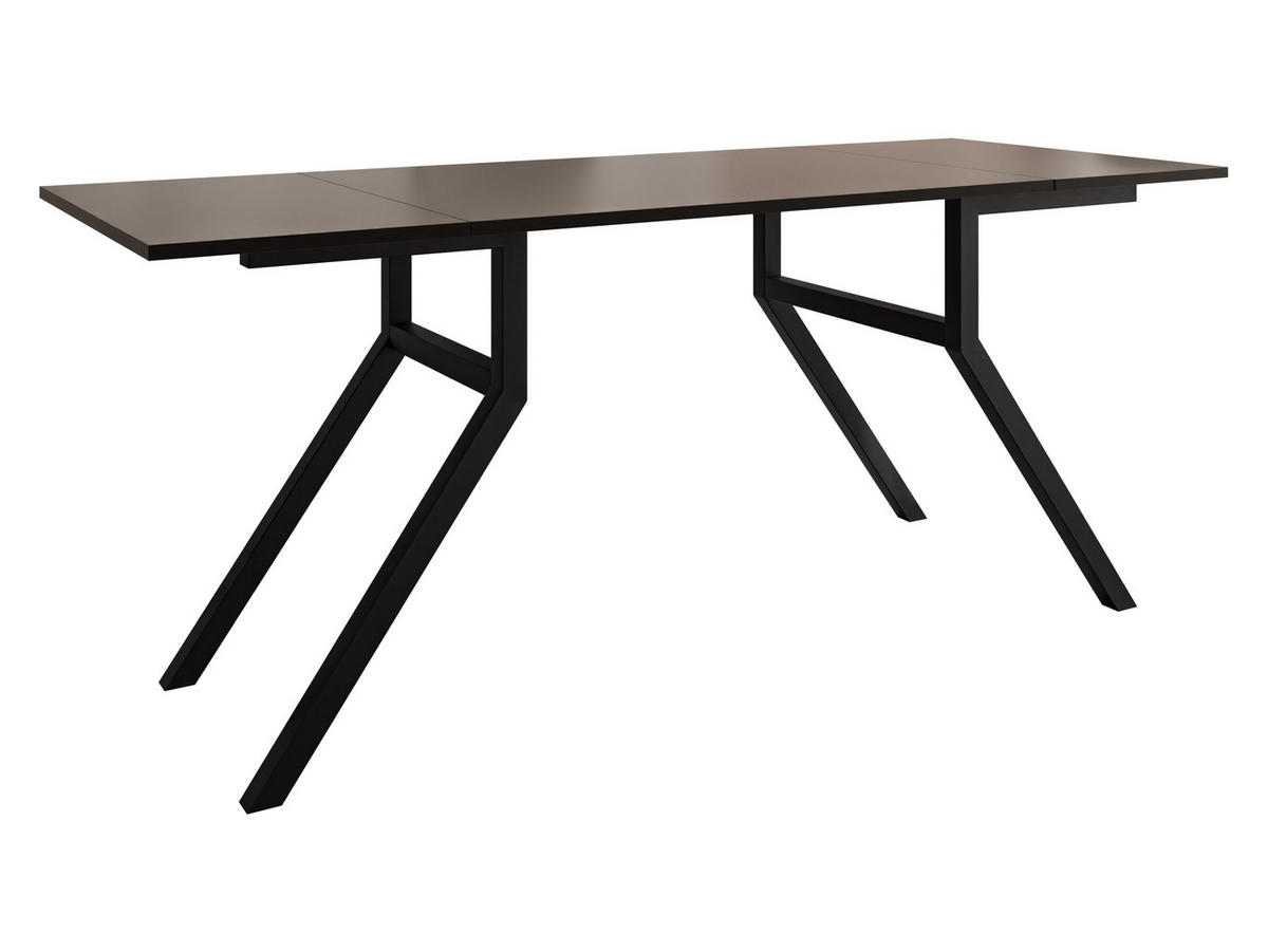 2-IN-1 COUCHTISCH UND ESSTISCH Xena Bis - Schwarz, Holzwerkstoff/Metall (70/100/45cm) - MIRJAN24