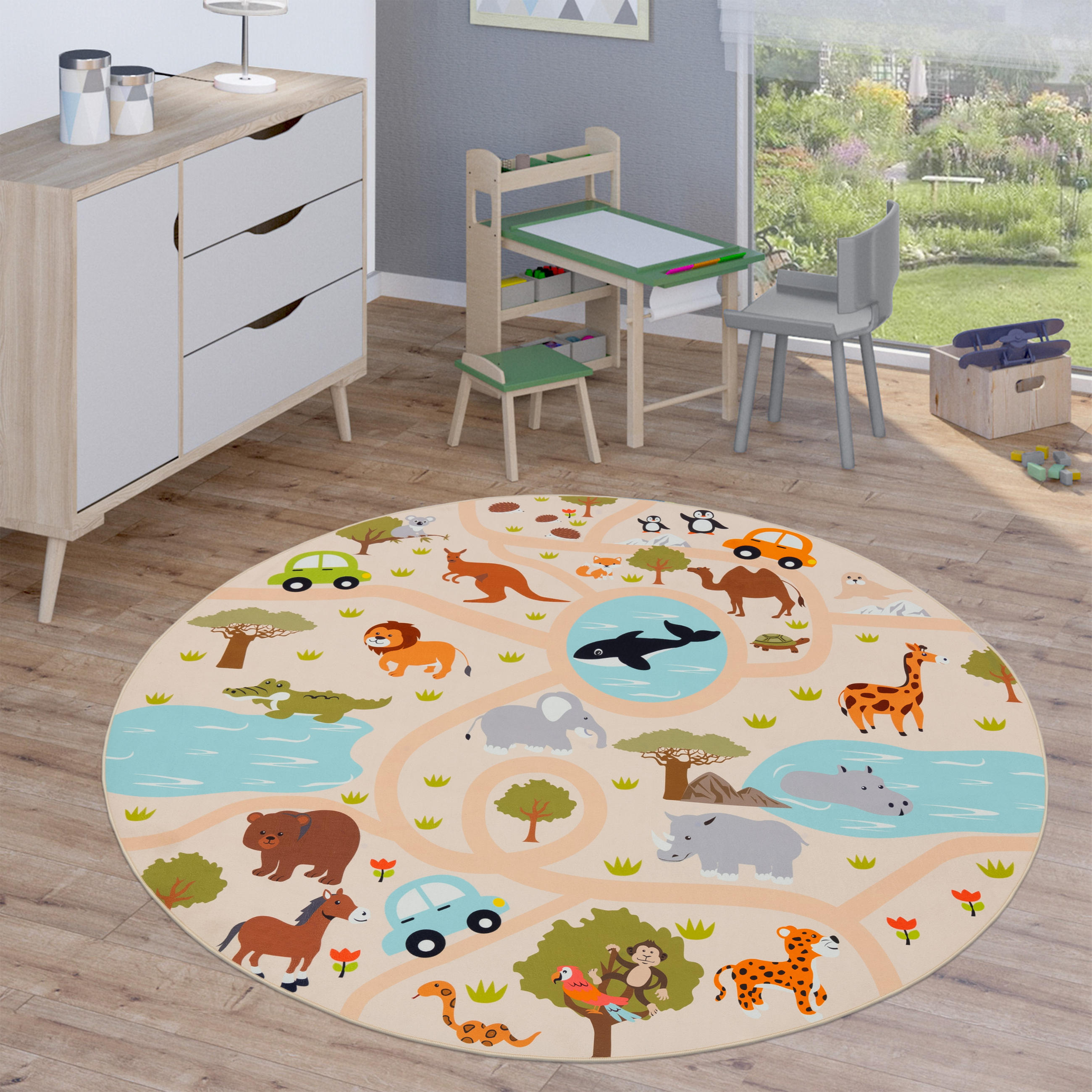 KINDERTEPPICH 160/160 cm Bino 580 - Multicolor, Textil (160/160cm) - Paco Home