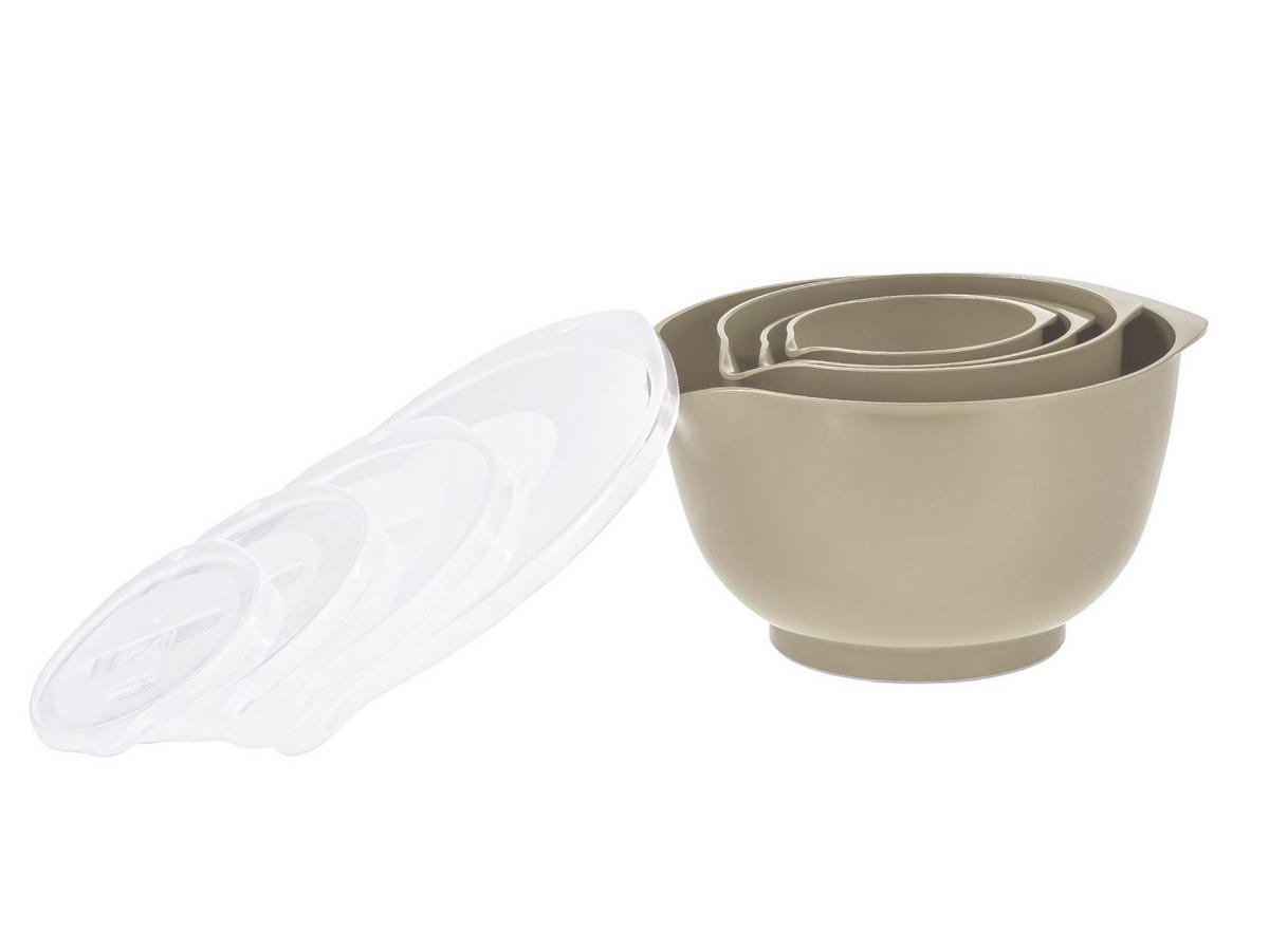 RÜHRSCHÜSSEL-SET Margrethe New beige (4tlg) - Beige, Kunststoff (21/15cm) - Rosti