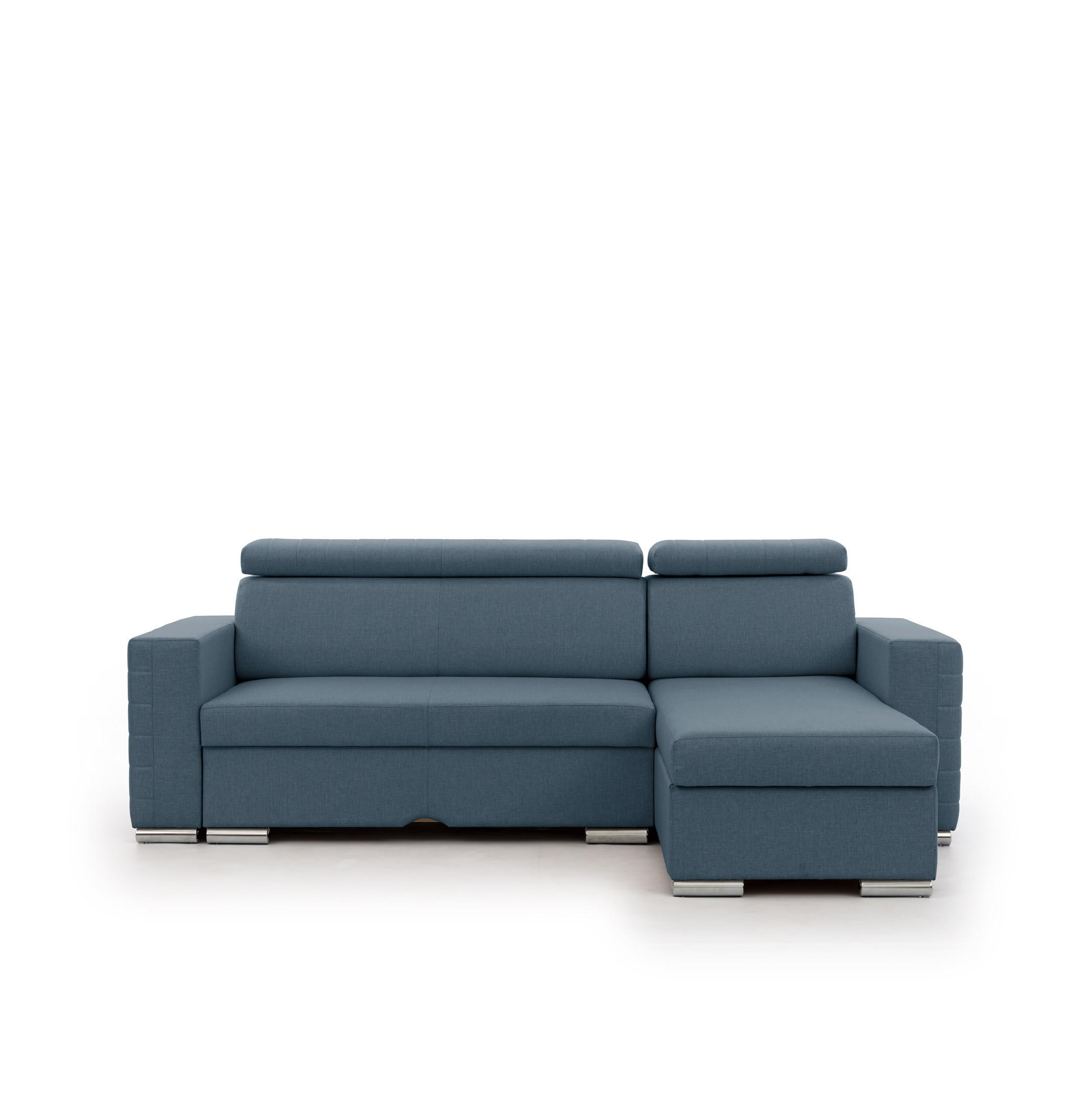 ECKSOFA Canton In Liverpool - Blau, Holzwerkstoff/Textil (260/173cm) - Fun Möbel