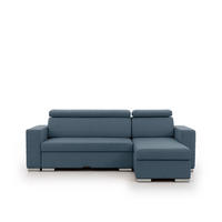 ECKSOFA Canton In Liverpool - Blau, Holzwerkstoff/Textil (260/173cm) - Fun Möbel