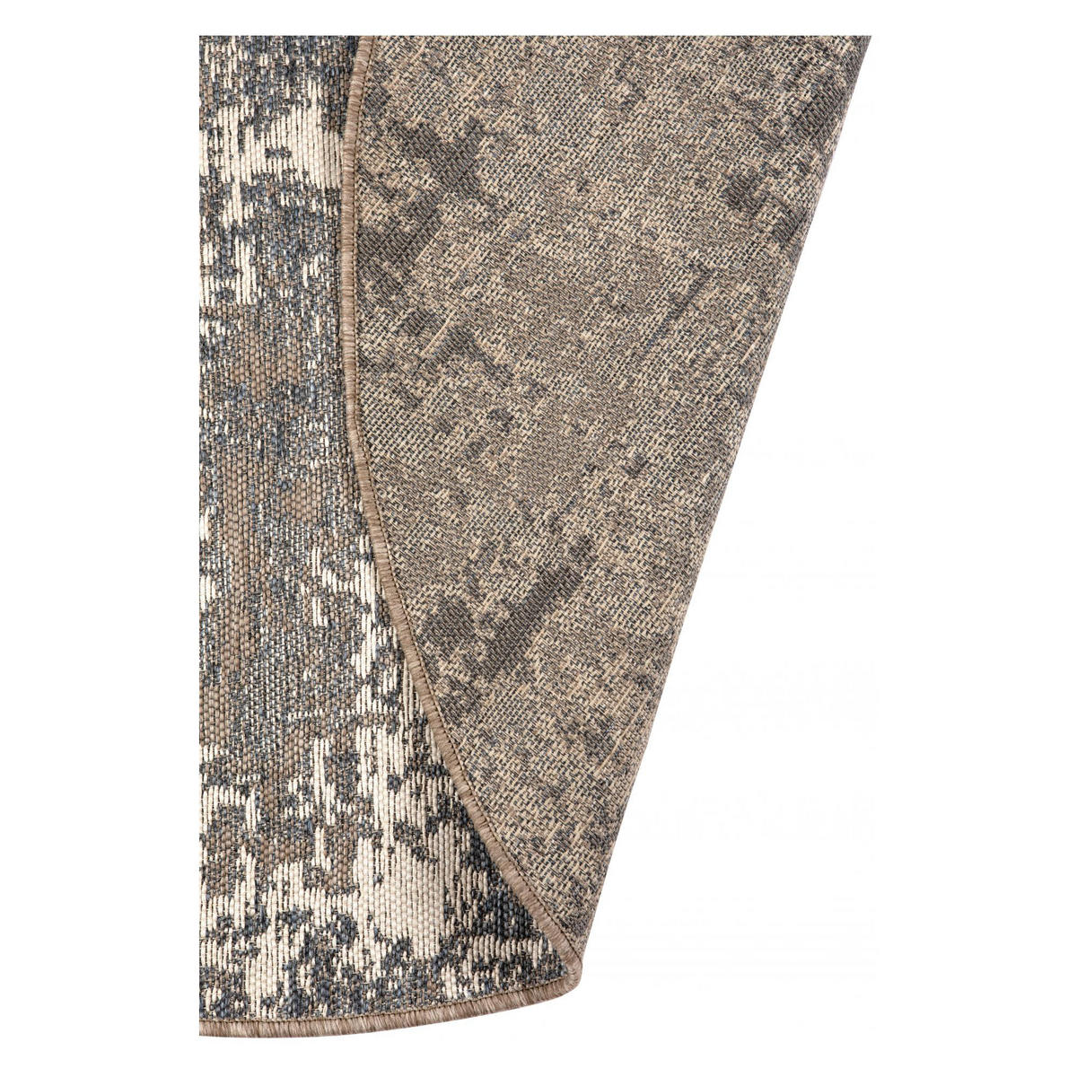 OUTDOOR-TEPPICH Catania 2 grau durchmesser 200 cm - Grau, Textil (200/1cm) - Vivaraise