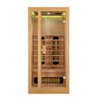 INFRAROTKABINE Nyborg S90V mit Vollspektrumstrahlern - Naturfarben, Holz (90/190/90cm) - Artsauna